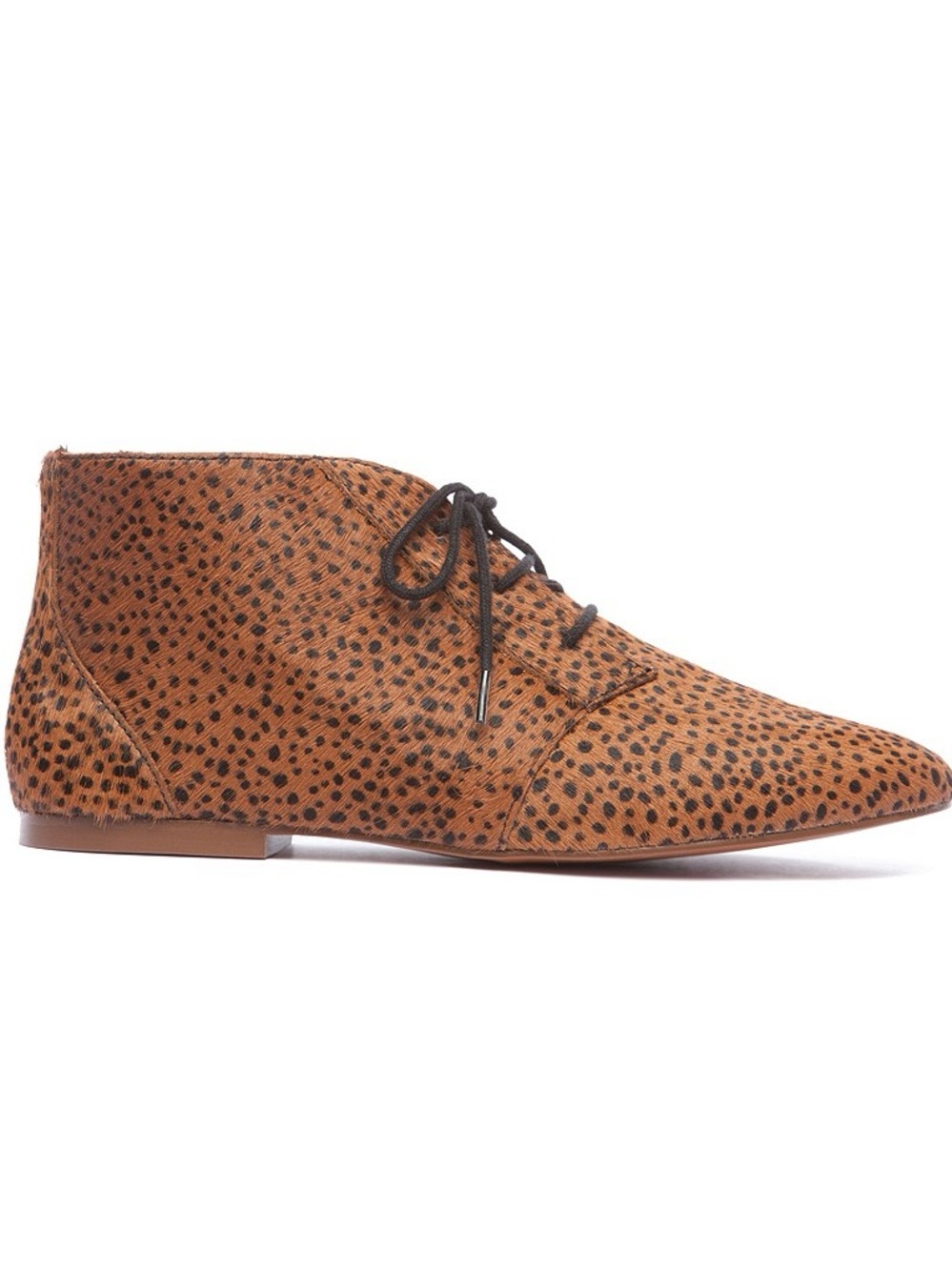 Bimba Y Lola Animal Print Ankle Leather Boots